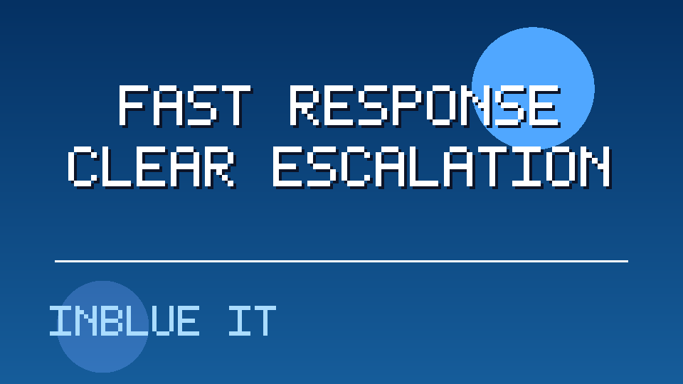 Branded Orange County IT support response planning graphic