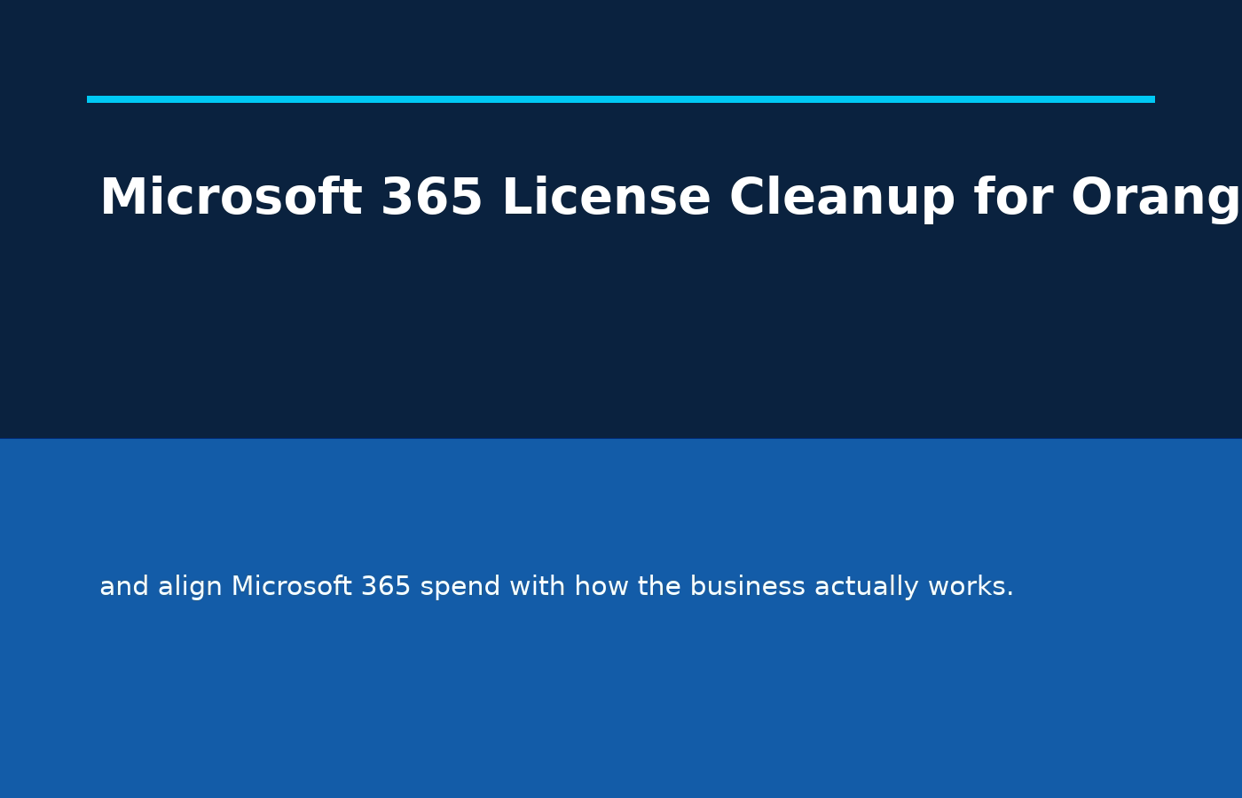 Orange County Microsoft 365 license review illustration